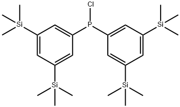 BIS(3,5-BIS(TRIMETHYLSILYL)PHENYL)CHLOROPHOSPHINE 结构式