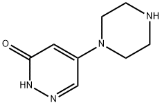 3(2H)-Pyridazinone,5-(1-piperazinyl)-(9CI) 结构式