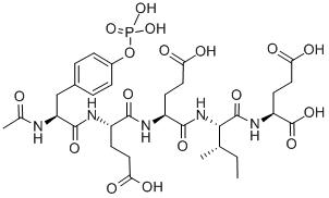 AC-TYR(PO3H2)-GLU-GLU-ILE-GLU-OH 结构式