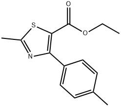 ETHYL 2-METHYL-4-P-TOLYLTHIAZOLE-5-CARBOXYLATE 结构式
