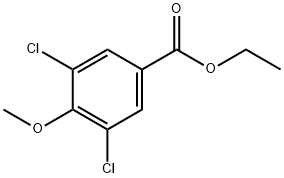3,5-二氯-4-甲氧基苯甲酸乙酯 结构式