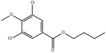 N-BUTYL-3,5-DICHLORO-4-METHOXYENZOATE 结构式