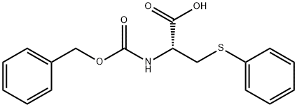 N-苄氧羰基-S-苯基-L-半胱氨酸 结构式