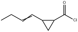 Cyclopropanecarbonyl chloride, 2-(1-butenyl)- (9CI) 结构式