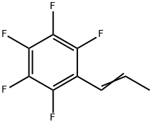 1-(Perfluorophenyl)prop-1-ene, 1-(Pentafluorophenyl)prop-1-ene 结构式