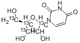 [1',2',3',4',5''-13C5]URIDINE 结构式