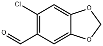 6-氯-3,4-亚甲基二氧苯甲醛 结构式