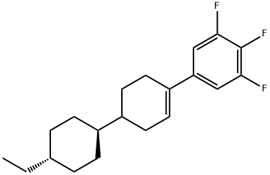 5-[4-(trans-4-Ethylcyclohexyl)-1-cyclohexen-1-yl]-1,2,3-trifluorbenzol 结构式
