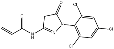 1-(2,4,6-三氯苯基)-3-丙烯酰胺基-5-吡唑酮 结构式