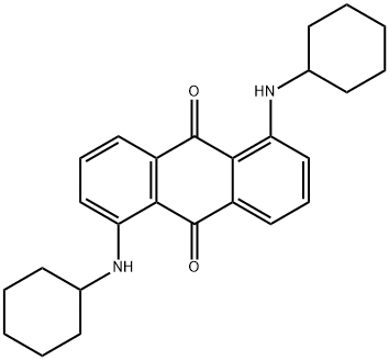 1,5-二环己基氨基-9,10-蒽醌 结构式