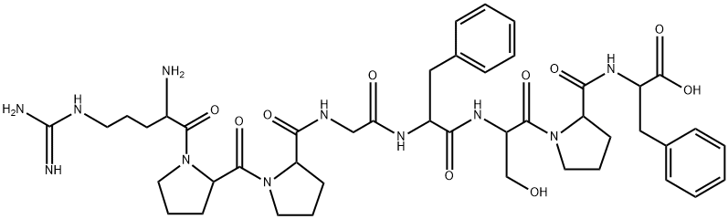 (DES-ARG9)-BRADYKININ 结构式