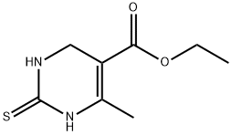 5-Pyrimidinecarboxylicacid,1,2,3,4-tetrahydro-6-methyl-2-thioxo-,ethylester(9CI) 结构式