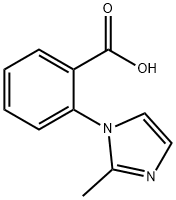 2-(2-甲基-1H-咪唑-1-基)苯甲酸 结构式