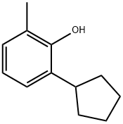 6-cyclopentyl-o-cresol  结构式