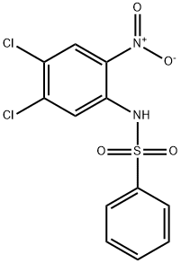 N-(4,5-dichloro-2-nitro-phenyl)benzenesulfonamide 结构式