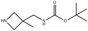 (3-甲基氮杂环丁-3-基)甲基氨基甲酸叔丁酯 结构式