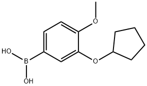 3-环戊氧基-4-甲氧基苯硼酸 结构式