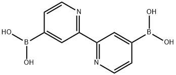 2,2'-联吡啶-4,4'-二硼酸 结构式