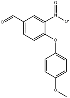 4-(4-METHOXY-PHENOXY)-3-NITRO-BENZALDEHYDE 结构式