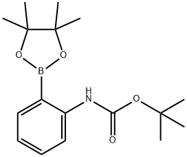 2-BOC-氨基苯基硼酸频哪醇酯 结构式