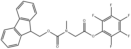 FMOC-肌氨酸五氟苯酯 结构式