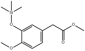 [4-Methoxy-3-(trimethylsiloxy)phenyl]acetic acid methyl ester 结构式