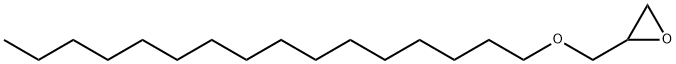 缩水甘油基十六烷基醚 结构式
