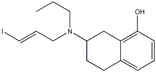 (RS)-TRANS-8-HYDROXY-2-[N-N-PROPYL-N-(3'-IODO-2'-PROPENYL)AMINO]TETRALIN OXALATE 结构式