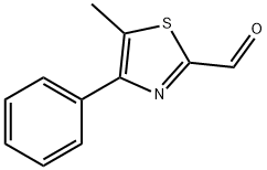 5-甲基-4-苯基噻唑-2-甲醛 结构式