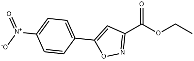 3-(4-硝基-苯基)-异噁唑-5-羧酸乙酯 结构式