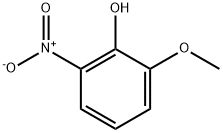 2-甲氧基-6-硝基苯酚 结构式