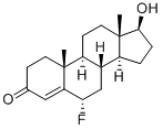 化合物 6ALPHA-FLUOROTESTOSTERONE 结构式