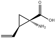 环丙烷羧酸,1-氨基-2-乙烯基 - ,(1S-顺式) - (9CI) 结构式