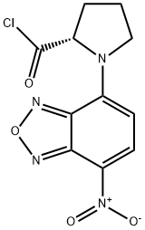 N-(7-硝基-2,1,3-苯并恶二唑-4-基)-L-脯氨酰氯 结构式