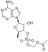 腺苷3`,5`-环内单磷酸酯乙酰氧甲基酯 结构式