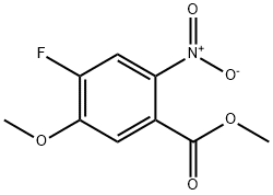 4-氟-5-甲氧基-2-硝基苯甲酸甲酯 结构式