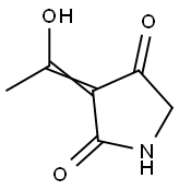 2,4-Pyrrolidinedione, 3-(1-hydroxyethylidene)- (9CI) 结构式