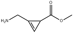 2-Cyclopropene-1-carboxylic acid, 2-(aminomethyl)-, methyl ester (9CI) 结构式