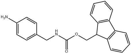 4-(N-FMOC-氨基甲基)苯胺 结构式