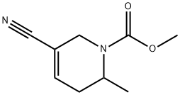 1(2H)-Pyridinecarboxylic  acid,  5-cyano-3,6-dihydro-2-methyl-,  methyl  ester 结构式