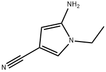 1H-Pyrrole-3-carbonitrile,5-amino-1-ethyl-(9CI) 结构式