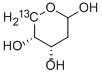 2-DEOXY-D-[5-13C]ERYTHRO-PENTOSE 结构式