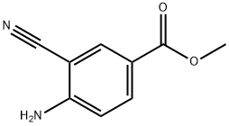 4-氨基-3-氰基苯甲酸甲酯 结构式