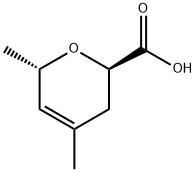 2H-Pyran-2-carboxylicacid,3,6-dihydro-4,6-dimethyl-,trans-(9CI) 结构式