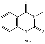1-Amino-3-methyl-1H-quinazoline-2,4-dione
 结构式