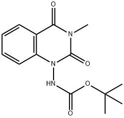 (3-Methyl-2,4-dioxo-3,4-dihydro-2H-quinazolin-1-yl)-carbamic acid tert-butyl ester
 结构式