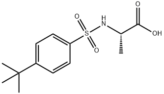 ALANINE, N-[[4-(1,1-DIMETHYLETHYL)PHENYL]SULFONYL]- 结构式