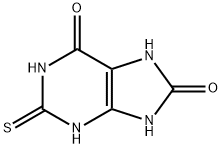 2-mercaptopurine-6,8-diol  结构式