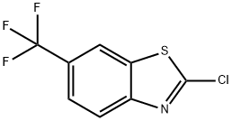 2-氯-6-三氟甲基苯并噻唑 结构式
