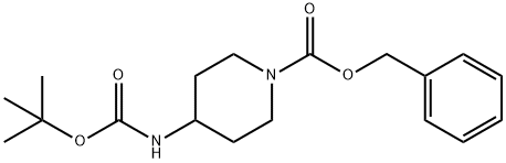 1-CBZ-4-BOC-氨基哌啶 结构式